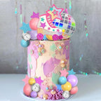 Roller Skate Cake Topper Disco Ball Cake Toppers Pastel Ball Cake Decorations for 80s 90s Skating Hip Hop Theme Rolling Birthday Decorations (Style 01)