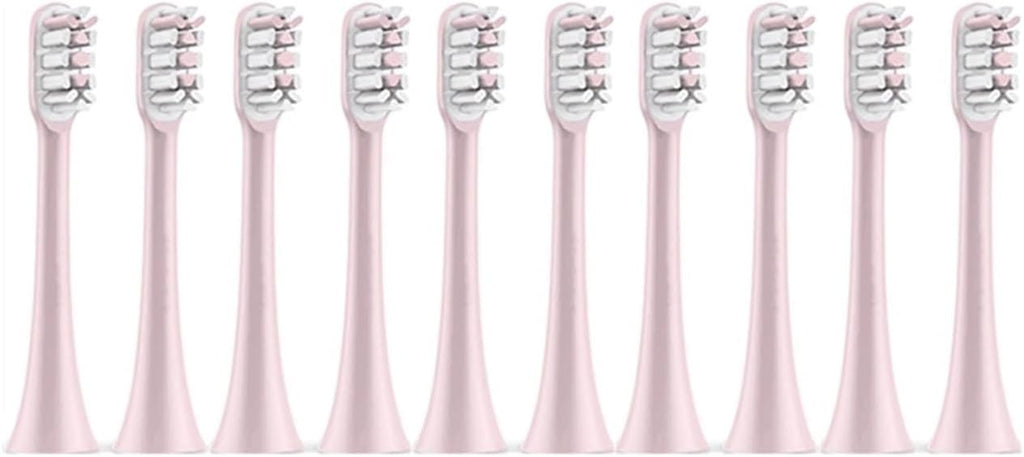 Artemisia Replaceable Toothbrush Head Compatible with Xiaomi Soocas X5 X3 X3U SOOCARE Electric Toothbrush Soft Dupont Bristle Replacement Head 4/10pcs (Color : 10 Pink)