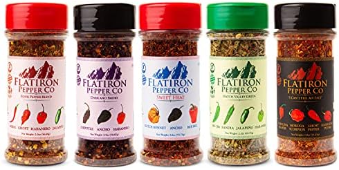 Flatiron Pepper Co - Four Pepper Blend. Premium Red Chile Flakes. Habanero - Jalapeno - Arbol - Ghost Pepper