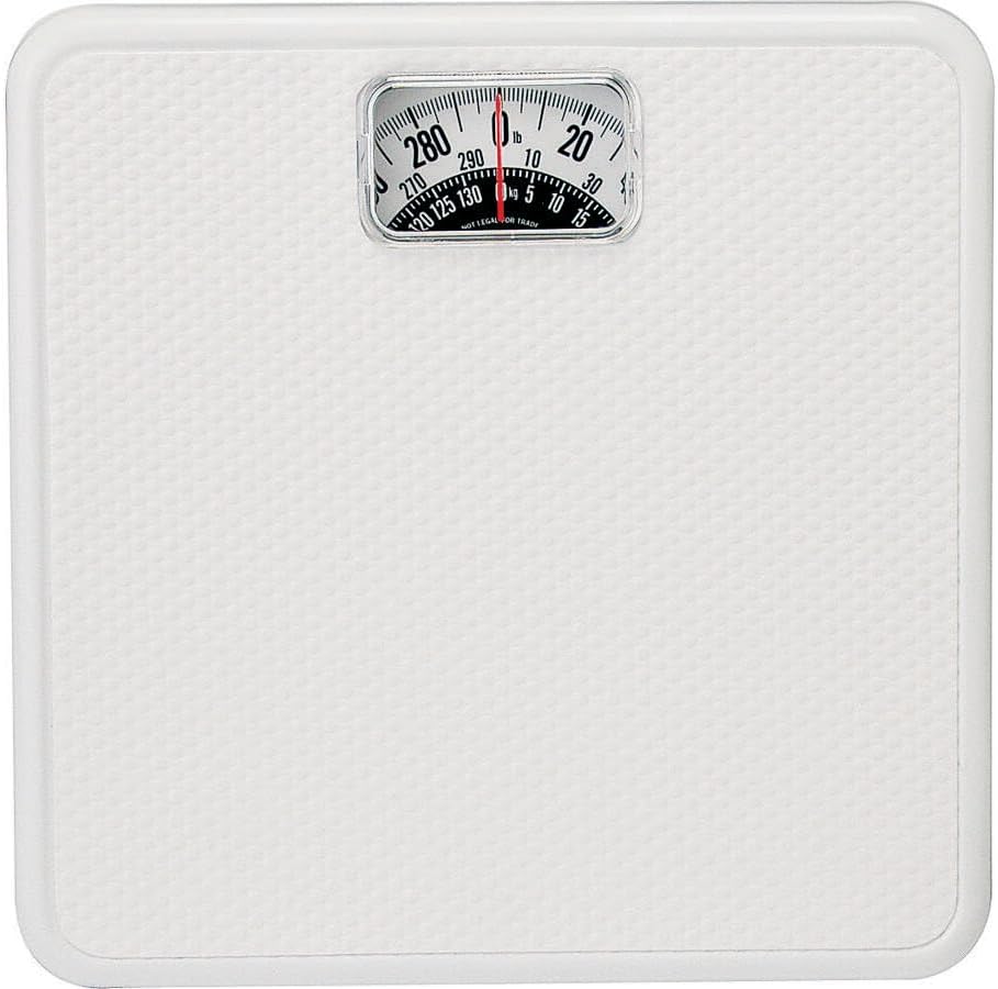 Taylor Precision Products White Square Mechanical Bath Scale