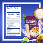 Mahatma Jasmine, 2lb Bag of Rice, Thai, Indian, or Cambodian Fragrant Flavored Rice, Stovetop or Microwave