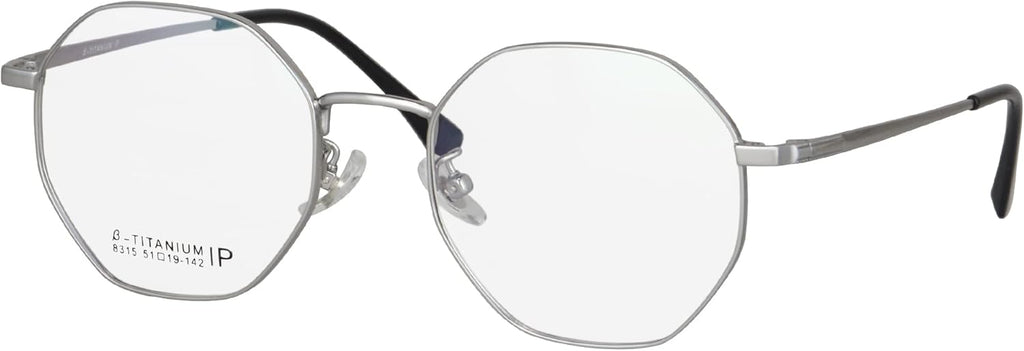 SHINU Blue Light Blockers Computer Glasses Men Women Titanium Frame with Spring Hinge Eyeglasses-8315
