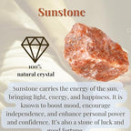 XIANNVXI Sunstone 1.8-2.2" Large Raw Crystals and Healing Stones Natural Rough Crystal Rocks for Decor Gifts Tumbling Cabbing Polishing Fountain Rocks 1PCS