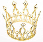 Gold Rhinestone Crown Cake Topper Birthday Party Wedding Decor Supply for Women Lady Girl Bridal Wedding Themed Baby Shower Decorations Birthday Party