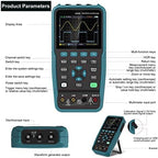Digital Oscilloscope 50Mhz Bandwidth, 2 Channels TFT Mini Oscilloscope, Signal Source, 2 In 1 Oscilloscope And Multimeter with Efficiency(HO52-50M)