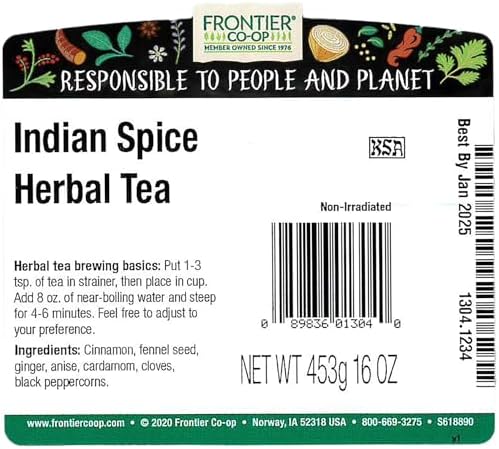 Frontier Co-op Indian Spice Herbal Tea 1lb