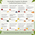 Pureleafia 12-Flavor Edible Herbal Fruit Infusion Gift Box, 15g x 12 Large Pouches, 100% Caffeine-Free & No Tea Base, Cold Brew & Hot Steep, One Pack Makes 2L, Natural & Healthy Summer Hydrator for Kids & Family