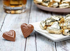 Madelaine Milk Chocolate Gold Hearts for St. Patrick's Day - 45 Individually Wrapped Candy in Gold Foil - Premium St. Patricks Day Candy for Her & Him - 12 Oz