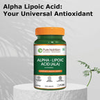 Pure Nutrition Alpha Lipoic Acid 600mg + Vitamin E | 120 Caps | Powerful Antioxidant to Support Nerve & Heart Health*. | Non-GMO