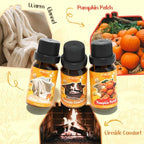 Soulorigin Fall Cozy Cabin Fragrance Oils Set, Essential Oil for Diffuser, Use for Soap Candle Making-Smoky Cedar Wood, Roasted Marshmallows, Autumn Leaves, Warm Flannel, Fireplace Time, Pumpkin Patch