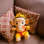 Ganesha Rakhi For Soft Plushy For Hindu Festival Gift With Rakshabandhan India Festival Rakhdi Ganesha Miniature Model For Boys Rakhdi Fancy Raki for Bhaiya/Bhabhi/Siblings Rakshabandhan Special Rakhi