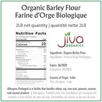 Jiva Organic Barley Flour 2 Pound - All Natural & Raw - Product of India