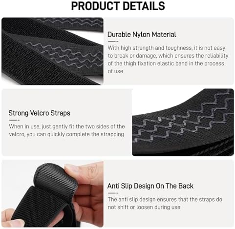 1PCS Wheelchair Thigh Leg Strap, Wheelchair Strap Seat Belt Leg Support Strap for Elderly Dementia Paralysis Parkinson's (1)