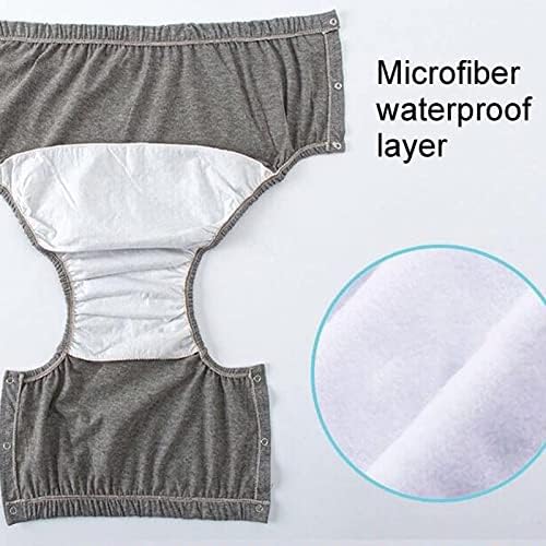 Incontinence Care Trousers, Breathable Incontinence Underpants Made of Cotton, Breathable Fabric, Wearable Incontinence Pants, Leak-Proof Underwear, Washable, Reusable