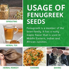 Jiva Organic Fenugreek Seeds 2.5 LB Bulk - Non-GMO, Gluten Free, Non Irradiated Whole Methi Seeds (Fenogreco En Semillas)