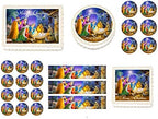 Christmas Nativity 1/4 sheet (10.5 x 8 in.) Edible cake topper image Birthday Party Decoration.