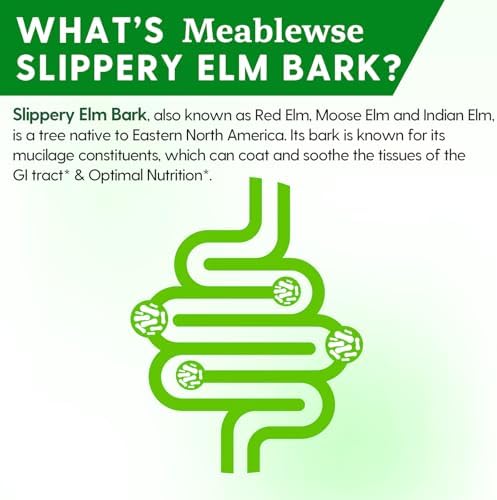 Slippery Elm, Natural Herbs Slippery Elm Powder for Soothing Throat* & Digestive, Diarrhea, PH Balance, Gut Health - with Superior Inner Bark Source, 100% Pure & Vegan, Non-GMO, 1lb (349 Servings)
