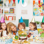 25PCS Cupcake Toppers with 1 Happy Birthday Cake Topper, Cute Lion Cartoon Cake Toppers Themed Party Supplies, Perfect for Birthday Party Decorations