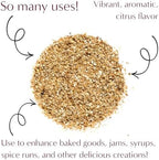 Worldwide Botanicals Organic Orange Peel, Granules – 8 ounces - 100% Citrus sinensis – Sweet Orange Rind, Pith & Zest for Adding Brightness To Teas, Baked Goods, Savory Dishes, & Sauces