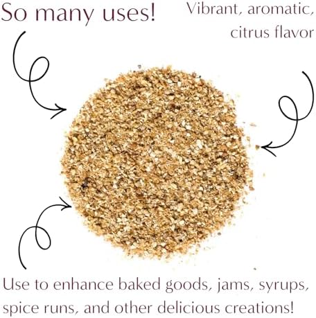 Worldwide Botanicals Organic Orange Peel, Granules – 8 ounces - 100% Citrus sinensis – Sweet Orange Rind, Pith & Zest for Adding Brightness To Teas, Baked Goods, Savory Dishes, & Sauces