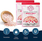 Himalayan Pink Salt 10 lbs Coarse Grain Bulk Bag (2 pack of 5lbs) - Himalayan Pure Gourmet Crystals -Suitable for Body Bath Scrubs Table Salt Grinder & Salt Mills - Kosher