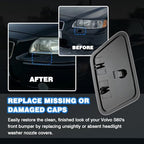 A Pair Front Bumper Headlight Washer Nozzle Cover Compatible with 2005-2009 Volvo S60 Replacement for 39993124 39993164