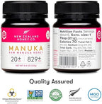 New Zealand Honey Co. Raw Manuka Honey UMF 20+ / MGO 829+ | UMF Certified | 4.4oz | Medical Grade Raw Honey