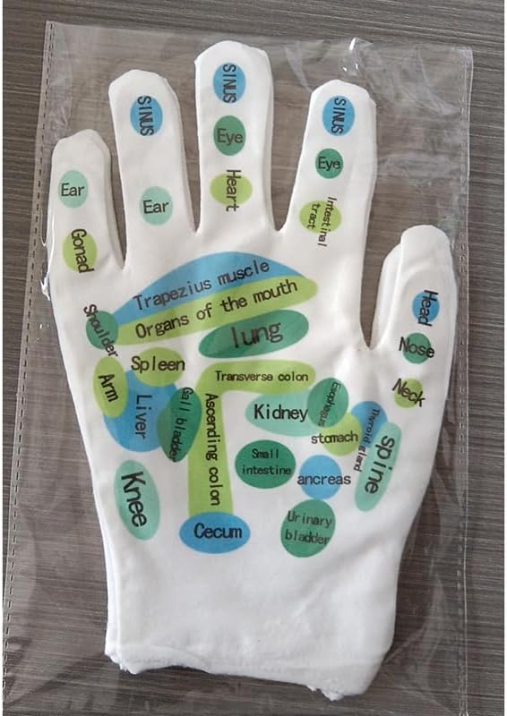 Acupressure Reflexology Gloves for Women Hand Spa Acupressure Tool for Hand Massage Reusable Mittens for Home Hand Spa Therapy
