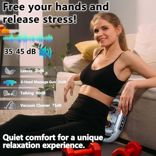 UFFAE 6 Head Massage Gun Deep Tissue with 9 Levels & 9 Modes, Electric Massager Tool for Legs, Arms, Waist, Back, Buttocks - Full Body Muscle Pain Relief, Ideal Gifts for Women, Men, Mom, and Dad