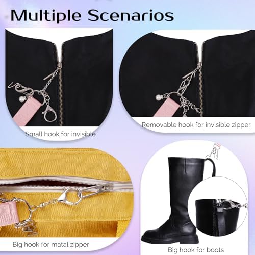 Zipper Helper Pull for Dresses and Bracelet Helper Tool Set, Zipper Puller Helper for Elderly, Women or Traveler, Dress Zipper Pull Helper, Easy to Use
