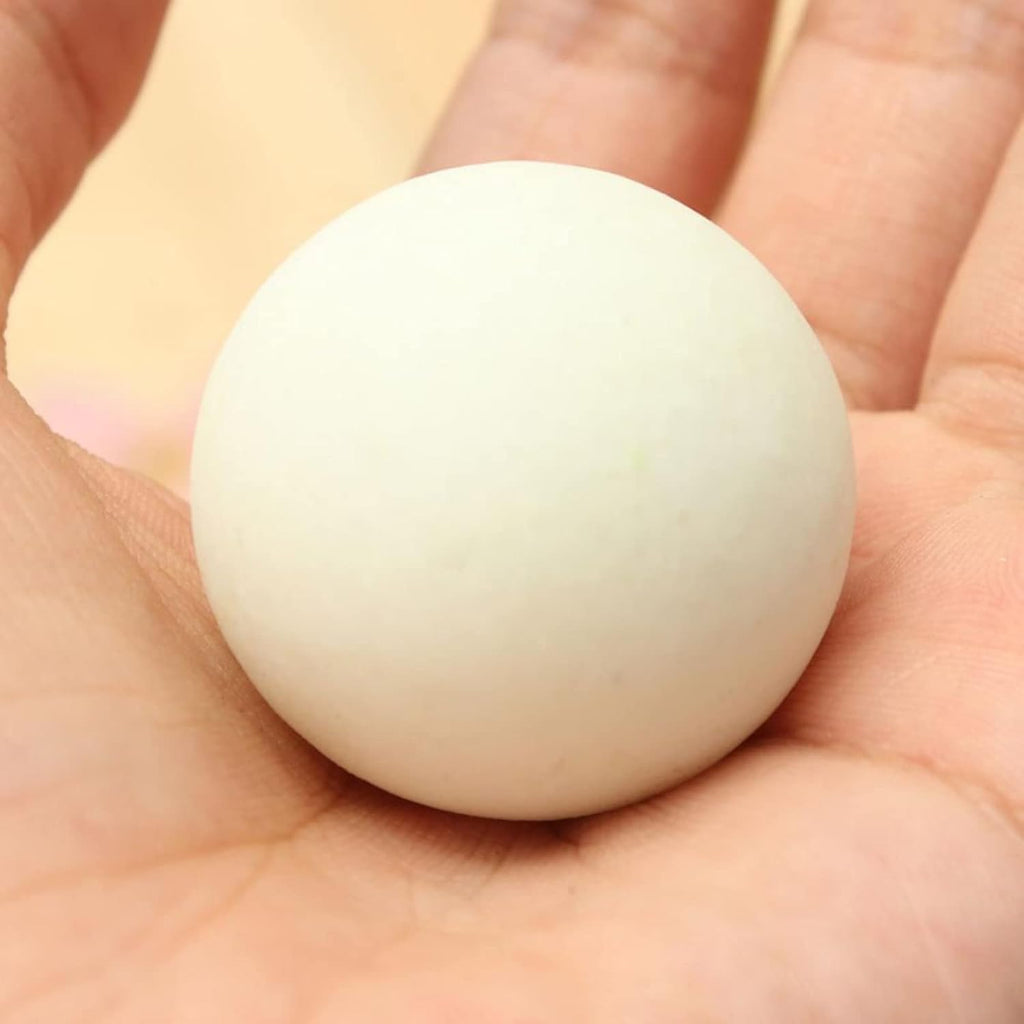 35MM Blue Luminous Quartz Crystal Sphere Ball Glow in The Dark Stone with Base