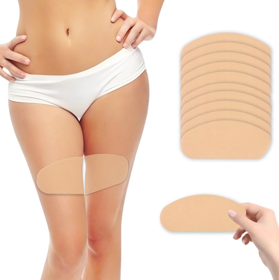 10 PCS Thigh Chafing Prevention Pads – Ultra-Thin Anti-Friction Stickers for Women, Disposable & Breathable Inner Thigh Rub Protection – Self-Adhesive, Waterproof & Invisible Design