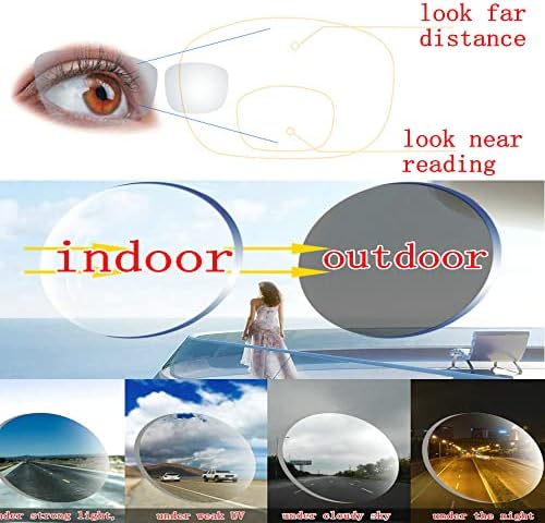 Aluminum Magnesium Multifocal Lens Reading Glasses Men Presbyopia Hyperopia Bifocal Glasses Sun Photochromic Sunglasses NX