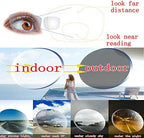 Aluminum Magnesium Multifocal Lens Reading Glasses Men Presbyopia Hyperopia Bifocal Glasses Sun Photochromic Sunglasses NX