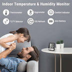 TempPro TP49 Digital Hygrometer Indoor Thermometer Humidity Meter Room Thermometer with Temperature and Humidity Monitor Mini Hygrometer Humidity Meter (Previously ThermoPro)