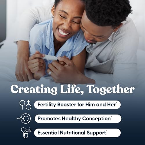 Conception for Her & Conception for Him Bundle - Fertility Supplements for Couples - Hormonal Balance, Cycle & Ovulation Support + Sperm Count, Motility & Strength - 120 Vegetarian Capsules