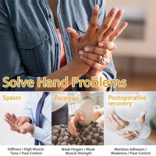 Rehabilitation Robot Gloves Hand Rehabilitation Device Help Patient with Hand Dysfunction to Independently Carry Out Rehabilitation Training,Right,M