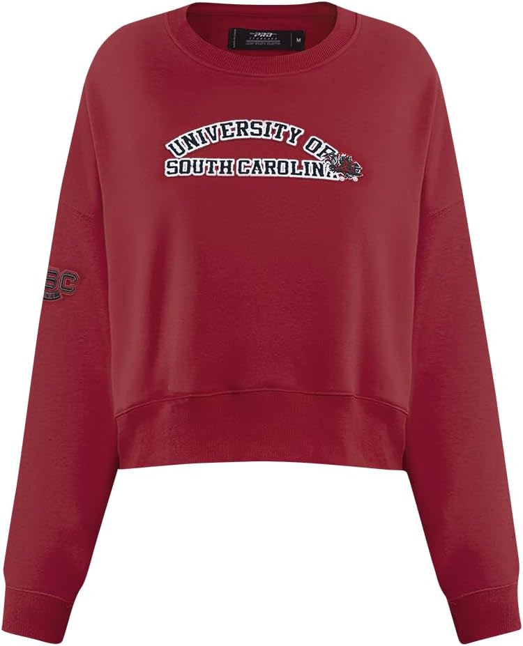 Pro Standard NCAA womens Womens College Classic Essentials Brushed Back French Terry Crewneck Sweatshirt