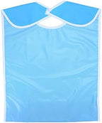 FILFEEL Mealtime Bibs Clothing Protector, Adult Bib Elder Disability Aid (Sky Blue)