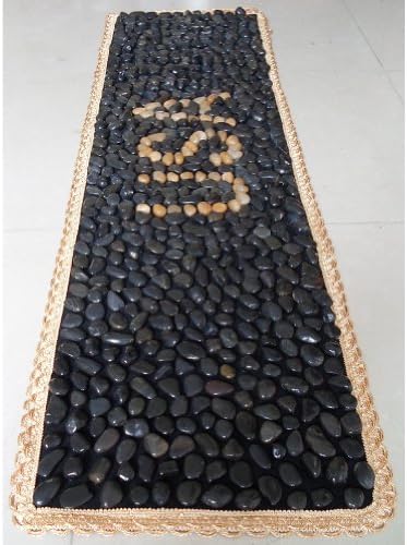 EliteShine Natural Pebbles Cobblestone Massage Mat Walkway Reflexology Health Care Pad with USA