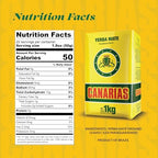 Canarias Yerba Mate Traditional 2.2 lb - Uruguayan Yerba Mate Tea - Ground Leaf Without Stems (Sin Palo) | Strong & Full-Bodied Flavor