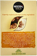 Original Nescafe Gold Caramel Latte Coffee Sachets Imported From The UK England Instant Coffee Finely Beans With Milk Sugar British Frothy Coffee Nescafe Café Menu Latte Caramel, 136 g