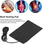 5V Heating Pad, Electric Heating Pad, USB Heating Pad 60℃ Temperature Quick Heating Folding Cloth 10x15cm for Home Office