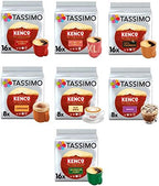 Tassimo Coffee, Tea, Chocolate Pods. Pick Any 5 Packs from 50+ Blends Including Kenco, Costa, Jacobs, Hot Chocolate, Chai latte, Baileys, Cadbury, Milka, Oreo, Cafe Hag and More.