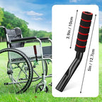 2 Pcs Wheelchair Brake Extenders, 5 Inch Anti-Slip Brake Extension Handles Replacement for Wheelchair Wheel Lock Grips, Transport Chair, Power Chair Accessories (Black)