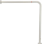 Homecraft Ringwood Wall to Floor Grab Rail, Curved Grab Bar for Toilet, Shower, or Bathtub, Secure Railing for Elderly & Handicapped, 30" High x 30 3/4" Deep, Bathroom Safety Rails