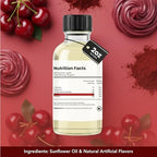 Dolce Flav Cherry Extract – 2 Ounce Oil-Soluble Kosher, Sugar-Free, Concentrated Fruity Flavor for Candy, Chocolates & Desserts, Includes Measured Dropper