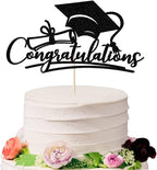 Congratulations 2026 Graduation Cake Topper,Congrats Grad Cake Decor - 2026 High School; College;Senior Graduation Party Decorations Supplies (black)