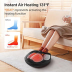 Shiatsu Foot Massager with Heat, Deep Kneading & Gentle Air Compression for Foot Wellness and Relaxation, Feet Massager, Electric Foot Massager Machine - Gifts for Women Men, Fits Size 13