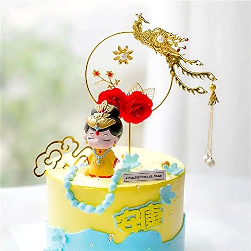 Traditional Chinese Queen Cake Topper, Princess Figurine Cake Topper, Birthday Baby shower Wedding Party Decorations Supplies